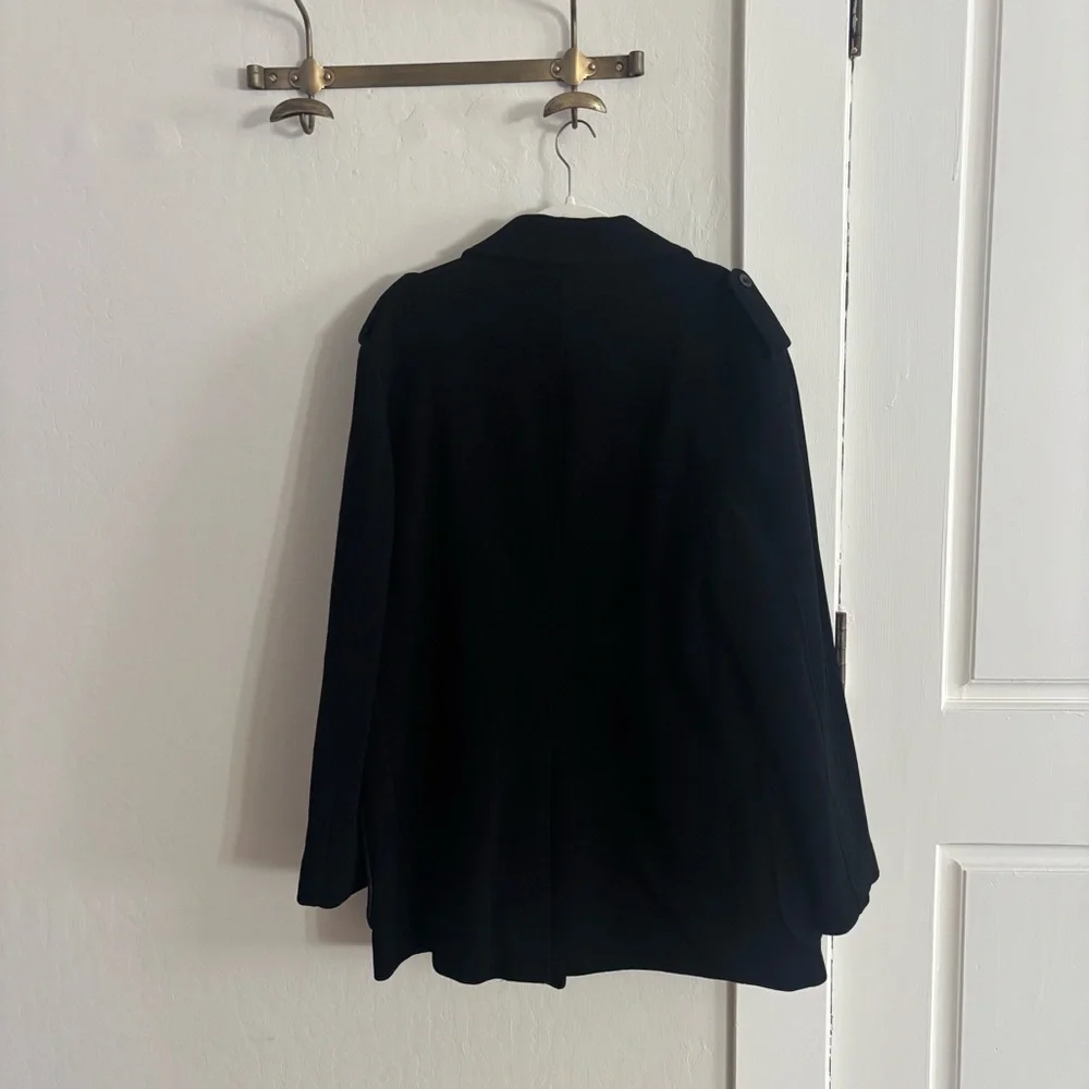 NWT Vintage Banana Republic wool blend coat in black